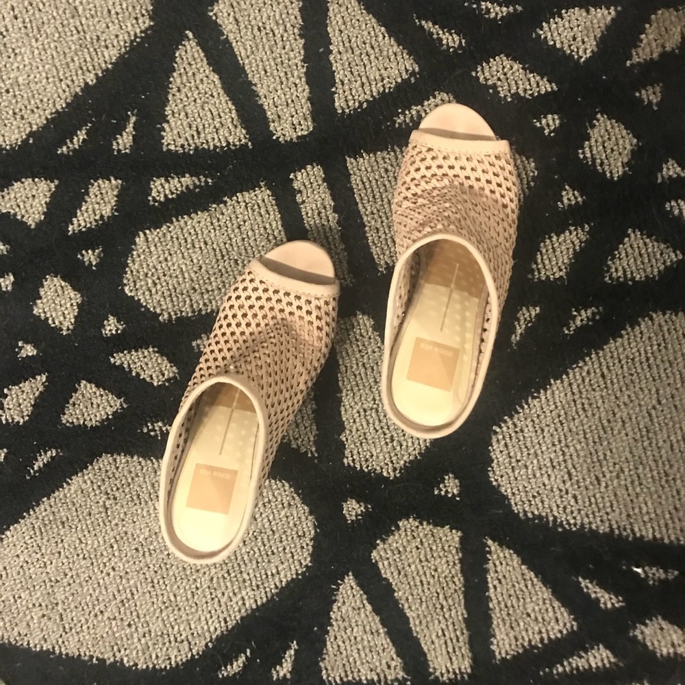 Dolce Vita Beige Woven  Brooks Mules Clog